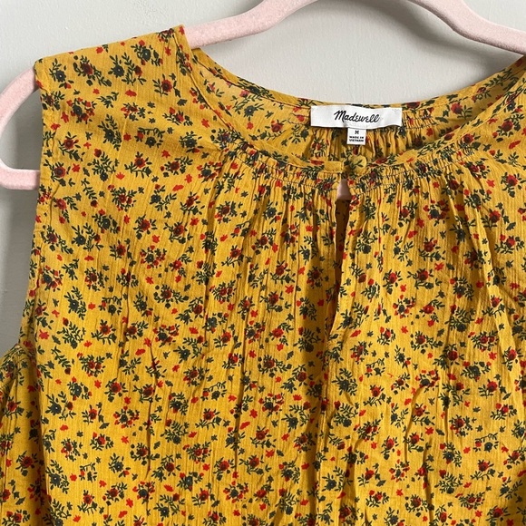 Madewell Shirred Shell Tank in Calico Floral - Picture 7 of 14